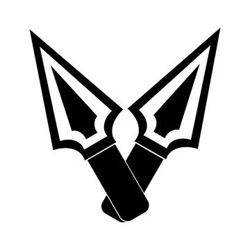 Spear icon Illustrazione stock