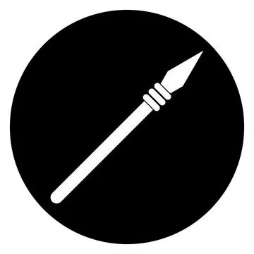 Spear icon vector Stock Illustration