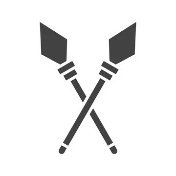 Spear icon vector image. Stock Illustration