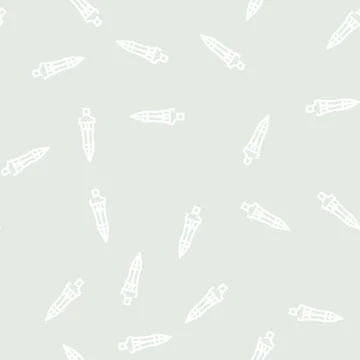 Spear of longinus line vector seamless pattern Stock Illustration