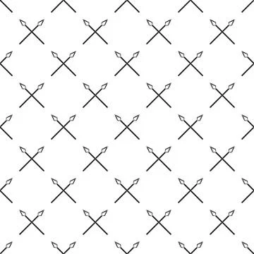 Spear pattern vector seamless Stock Illustration