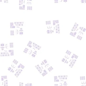 Spear phishing attacks glyph seamless pattern Stock Illustration
