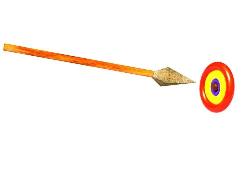 Spear to a target. Stock-Illustration