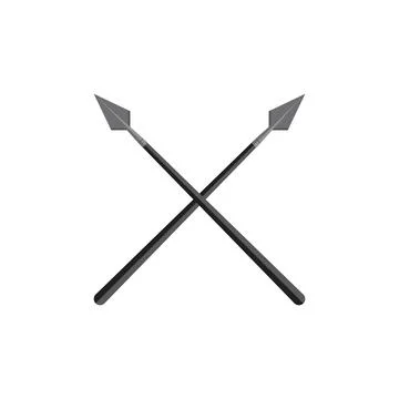 Spear Vector icon design illustration Stock Illustration