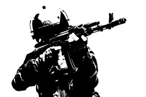 Spec ops Stock Illustration