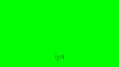 Specch buble shh text animation Stock Footage 340897656