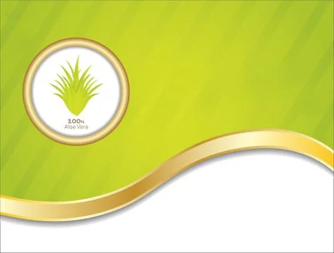 Special aloe vera background Stock Illustration