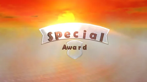 "Special Award", Animated Presentation Stock Footage 32691543