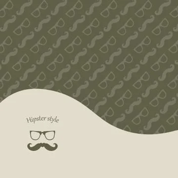 Special background with hipster elements Stock Illustration