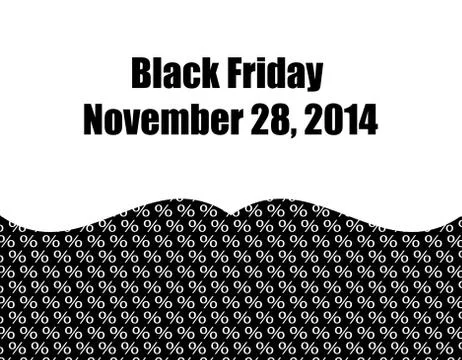 Special black friday 2014 background Stock Illustration