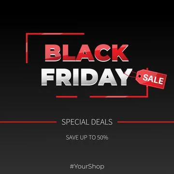 Special black friday Stock Illustration