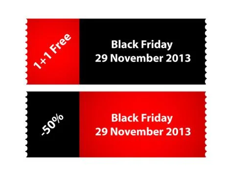 Special black friday labels Stock Illustration
