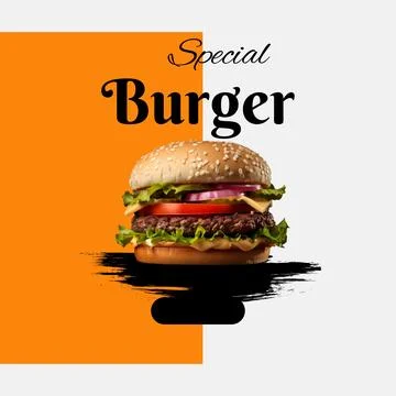 Special burger 스톡 일러스트