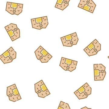 Special burial in mountain vector seamless pattern Illustrazione stock
