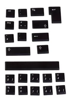 Special character notebook keys Stock Photos