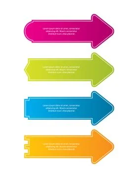 Special colored arrow stickers for websites.Vector illustration, eps10 Stock Illustration