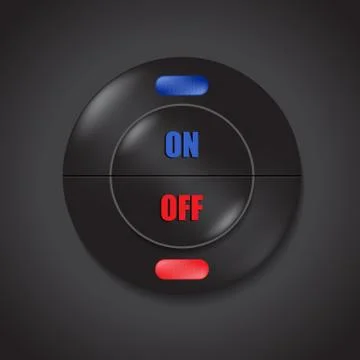 Special conditioner and air flow control button design for modern cars Stock Illustration