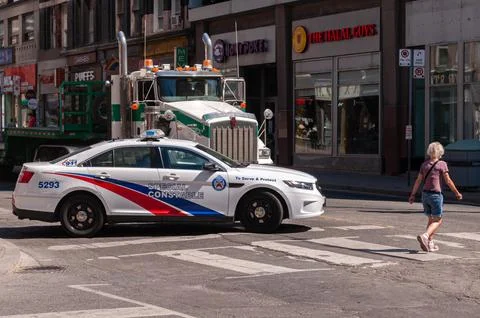 Special constable car side view Stock Photos