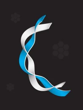 Special DNA molecule structure design, science background Stock Illustration