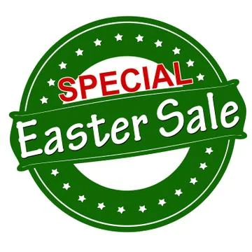 Special Easter sale Stock Illustration