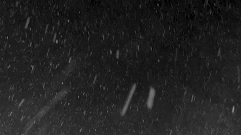 Special Effect of snowstorm floating with high density in the air. Snow isolated Stock Footage 148331384