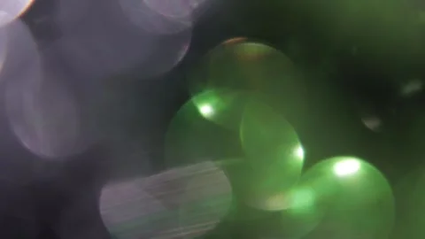 Special effects: glare, bokeh, green and white glow Stockbeeldmateriaal 318844166