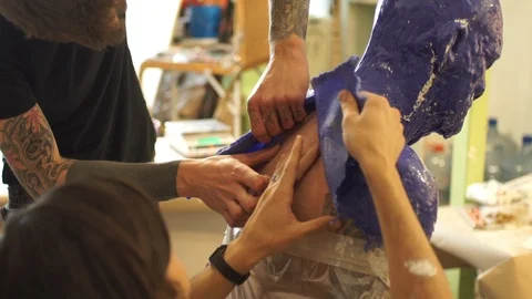 Special Effects Makeup at cinema Stock Footage 88302650