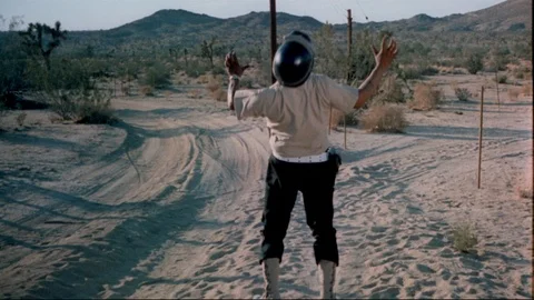 Special effects shot of soldier exploding and disappearing, 1970s Stock Footage 95348900