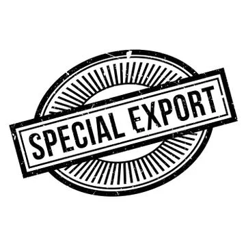 Special Export rubber stamp Stock-Illustration