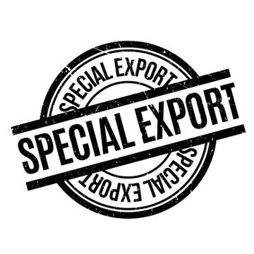 Special Export rubber stamp Stock-Illustration