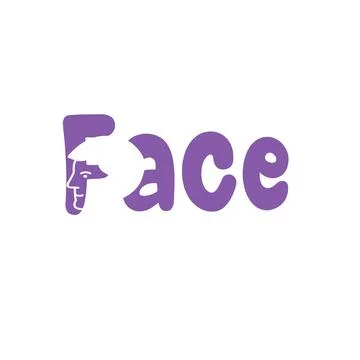 Special Face design logo Illustrazione stock