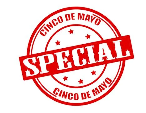 Special five of may Stock Illustration