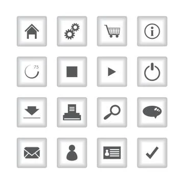 Special flat ui icons for web and mobile applications Stock Illustration