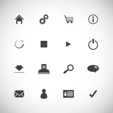 Special flat ui icons for web and mobile applications イラスト素材