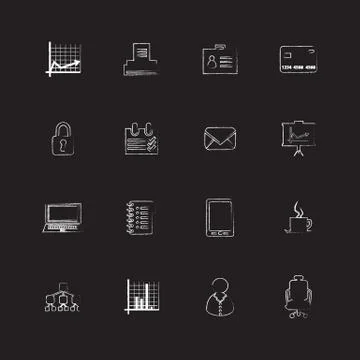 Special flat ui icons for web and mobile applications Stock Illustration