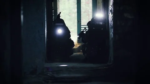 Special forces attack terrorist 10 Stock Footage 76755726