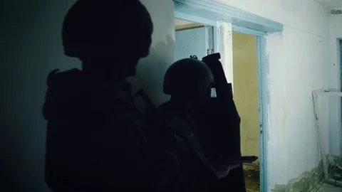 Special forces attack terrorist Stock Footage 76755536