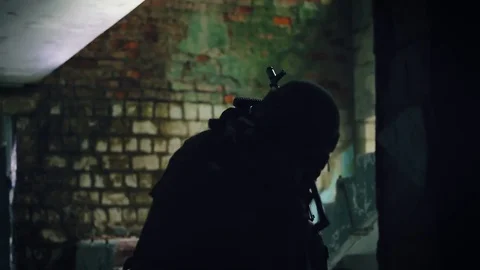 Special forces attack terrorist Stock Footage 76755550