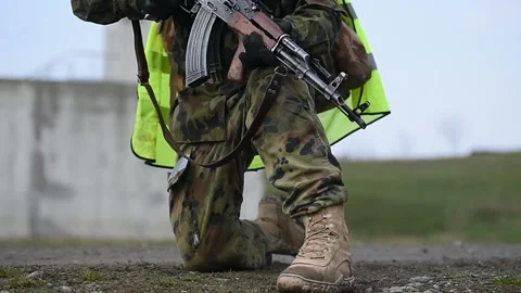 Special forces military training Video stock 153909622
