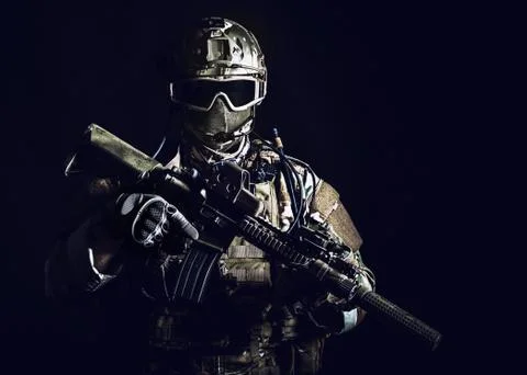 Special forces soldier Stock Photos