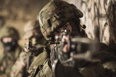 Special forces soldier Stock Photos