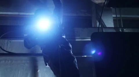 Special Forces Tactical Rappelling in Abandoned Building 3 Stock Footage 46714254