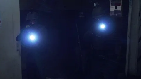 Special forces tactical team of four in action Stock Footage 110713322
