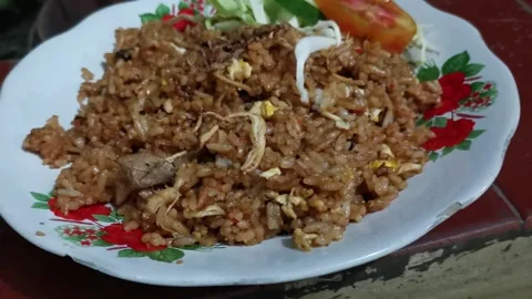 Special Fried Rice for dinner Stockbeeldmateriaal 241679997