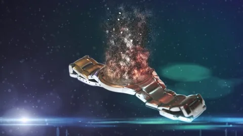 Special fx in time clock Stock Footage 74390678