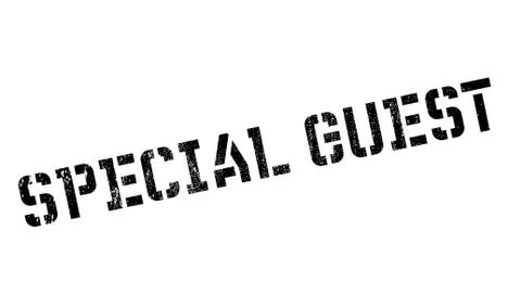 Special Guest rubber stamp Ilustración de archivo