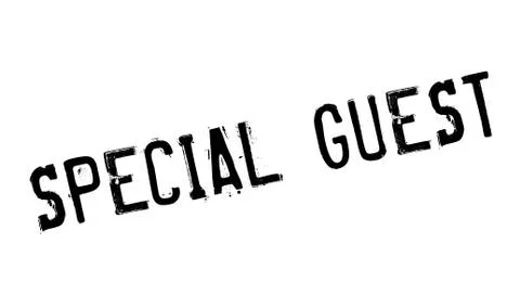 Special Guest rubber stamp Ilustración de archivo