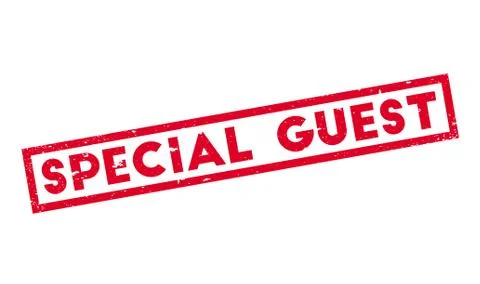 Special Guest rubber stamp Ilustración de archivo