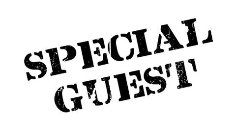 Special Guest rubber stamp Ilustración de archivo