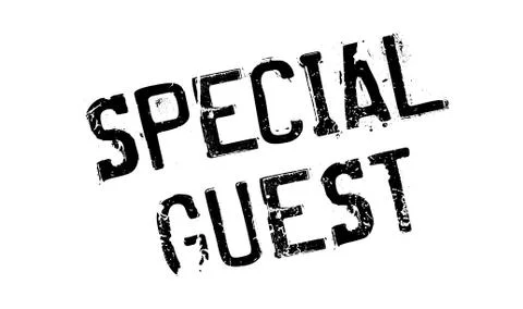 Special Guest rubber stamp Ilustración de archivo